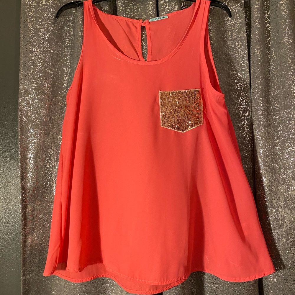 PS Kate Medium sequin pocket Tanktop